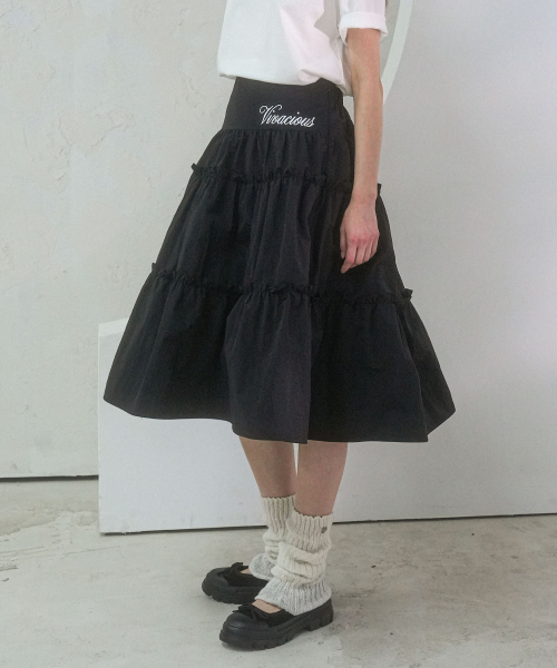 Vivacious(ビバシャス)の「Claudia Taslan Kang Kang Skirt WHITE(スカート・レディース・ホワイト・SMALL/MEDIUM)」の2枚目の写真