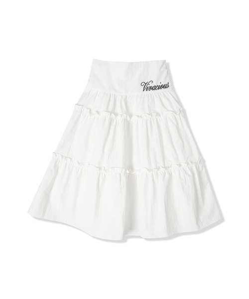 Vivacious(ビバシャス)の「Claudia Taslan Kang Kang Skirt WHITE(スカート・レディース・ホワイト・SMALL/MEDIUM)」の4枚目の写真