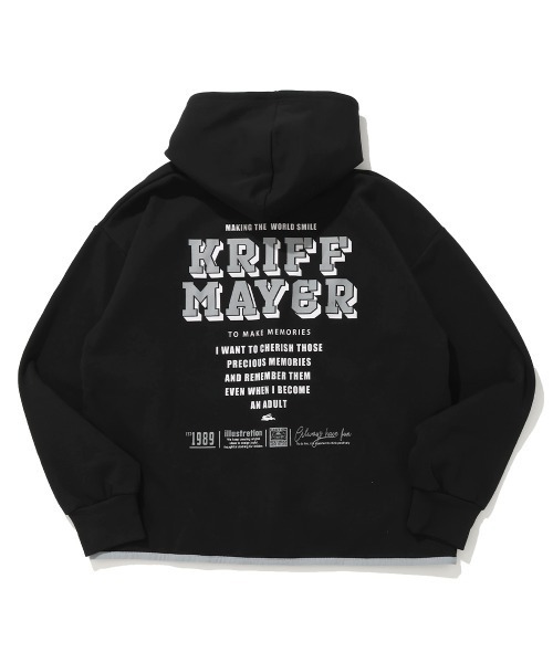 KRIFF MAYER Kid's Collection（クリフメイヤーキッズコレクション）の「【速乾・軽量】軽テックジップパーカー（パーカー・キッズ・サンドベージュ/オートミール/サックスブルー/ブラック・120/130/140/150/160/170）」の2枚目の写真