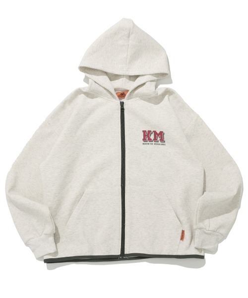 KRIFF MAYER Kid's Collection（クリフメイヤーキッズコレクション）の「【速乾・軽量】軽テックジップパーカー（パーカー・キッズ・サンドベージュ/オートミール/サックスブルー/ブラック・120/130/140/150/160/170）」の22枚目の写真