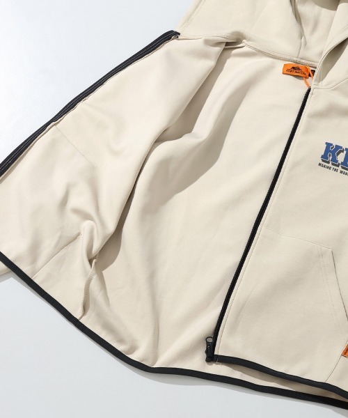 KRIFF MAYER Kid's Collection（クリフメイヤーキッズコレクション）の「【速乾・軽量】軽テックジップパーカー（パーカー・キッズ・サンドベージュ/オートミール/サックスブルー/ブラック・120/130/140/150/160/170）」の12枚目の写真