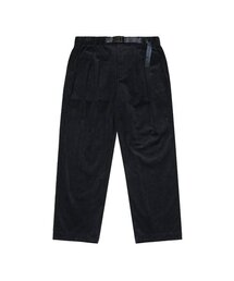 ブラウニー コーデュロイ ワイドテーパードフィットパンツ NAVY