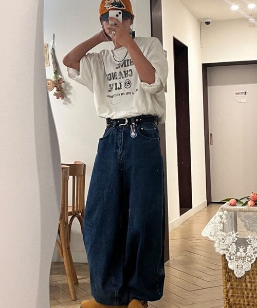 KICHUL(キチョル)の「BALLOON FIT DENIM PANTS (INDIGO BLUE)(デニムパンツ・レディース・その他・LARGE/MEDIUM/SMALL/XX-SMALL/X-SMALL)」の10枚目の写真