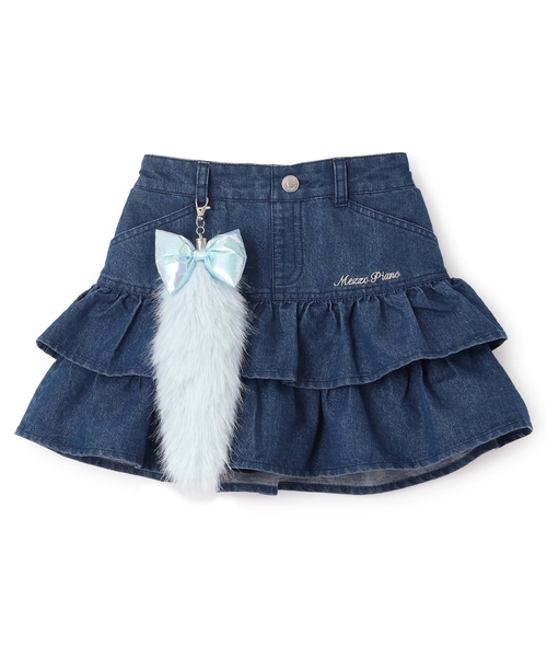 セール】しっぽチャームつき ラメデニム段々スカパン（その他パンツ