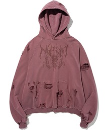 NOT4NERD（ノットフォーナード）の「NOT4NERD/ノットフォーナード/Destroyed Pigment Goat Pullover Hood（パーカー）」