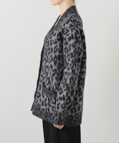 Anine Bing(アニー ビング)の「【ANINE BING/アニン ビン】GRAY LEOPARD CARDIGAN(カーディガン/ボレロ・レディース・チャコールグレー・FREE)」の10枚目の写真