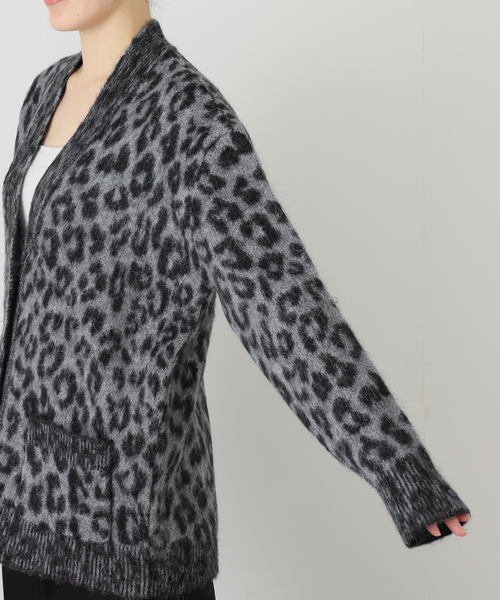 Anine Bing(アニー ビング)の「【ANINE BING/アニン ビン】GRAY LEOPARD CARDIGAN(カーディガン/ボレロ・レディース・チャコールグレー・FREE)」の12枚目の写真