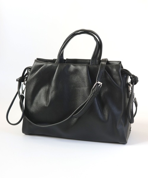 florist(フローリスト)の「【高見え・2WAY】レザータッチタックデザインハンドバッグ/ショルダーバッグ/ビジネスバッグ(iPad収納可)(ハンドバッグ・レディース・グレイッシュベージュ/オフホワイト/ミント/ブラック/ブラウン/モカ・FREE)」の20枚目の写真