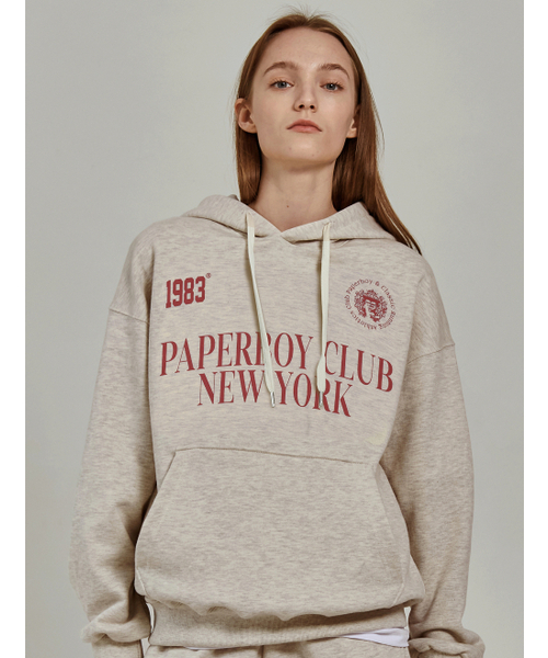 PAPERBOY(ペーパーボーイ)の「スポーツクラブフードパーカー-オートミール(パーカー・レディース・その他・LARGE/MEDIUM/SMALL/X-LARGE)」の2枚目の写真
