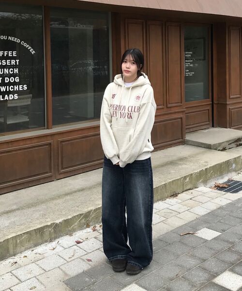 PAPERBOY(ペーパーボーイ)の「スポーツクラブフードパーカー-オートミール(パーカー・レディース・その他・LARGE/MEDIUM/SMALL/X-LARGE)」の8枚目の写真