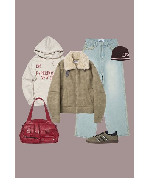 PAPERBOY(ペーパーボーイ)の「スポーツクラブフードパーカー-オートミール(パーカー・レディース・その他・LARGE/MEDIUM/SMALL/X-LARGE)」の11枚目の写真