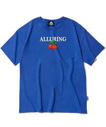 ALLURIG チェリーグラフィックTシャツ - ブルー
