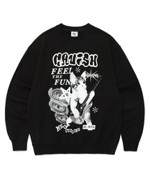 Cavish（カビシ）の「MEGA CYCLONE SWEATSHIRT BLACK(CV2DFUM442A)（スウェット）」