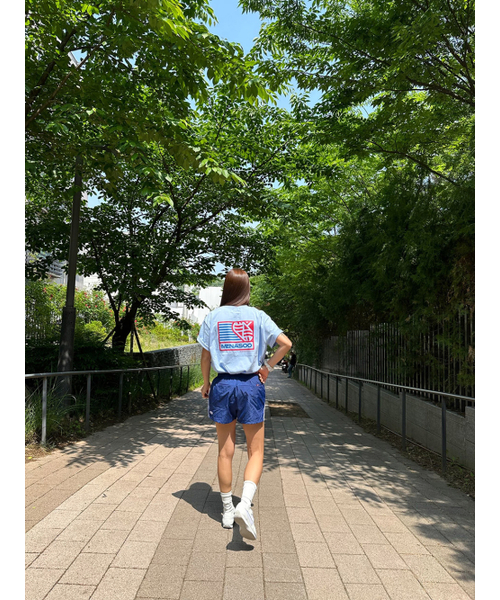 MENASOO(ミナス)の「SMALL HEARTTRACK OVER FIT TEE_SKYBLUE(Tシャツ/カットソー・レディース・スカイブルー・F)」の4枚目の写真