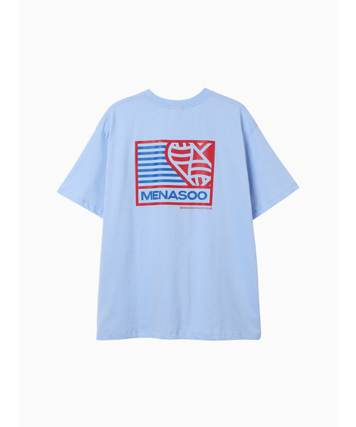 MENASOO(ミナス)の「SMALL HEARTTRACK OVER FIT TEE_SKYBLUE(Tシャツ/カットソー・レディース・スカイブルー・F)」の8枚目の写真
