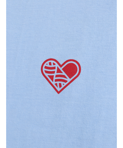 MENASOO(ミナス)の「SMALL HEARTTRACK OVER FIT TEE_SKYBLUE(Tシャツ/カットソー・レディース・スカイブルー・F)」の10枚目の写真
