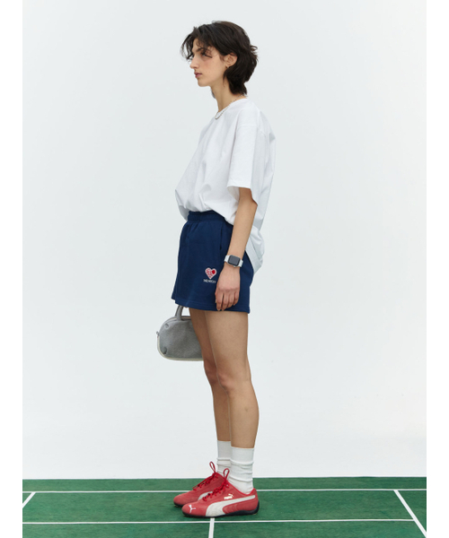 MENASOO(ミナス)の「SMALL HEARTTRACK OVER FIT TEE_SKYBLUE(Tシャツ/カットソー・レディース・スカイブルー・F)」の14枚目の写真