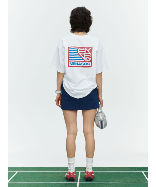 MENASOO(ミナス)の「SMALL HEARTTRACK OVER FIT TEE_SKYBLUE(Tシャツ/カットソー・レディース・スカイブルー・F)」の15枚目の写真