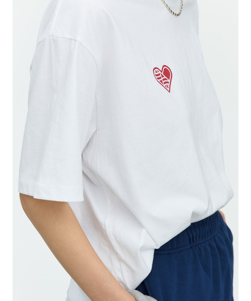 MENASOO(ミナス)の「SMALL HEARTTRACK OVER FIT TEE_SKYBLUE(Tシャツ/カットソー・レディース・スカイブルー・F)」の16枚目の写真