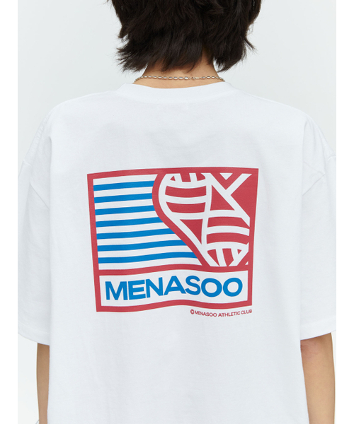 MENASOO(ミナス)の「SMALL HEARTTRACK OVER FIT TEE_SKYBLUE(Tシャツ/カットソー・レディース・スカイブルー・F)」の18枚目の写真