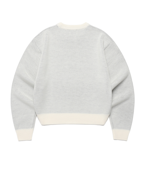 Cavish(カビシ)の「W DUST CLASSIC ROSE KNIT SWEATER IVORY(CV2EFFK605A)(ニット/セーター・レディース・アイボリー・FREE)」の2枚目の写真