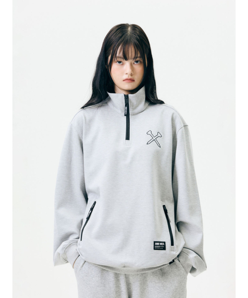 JAMIE WEST(ジェイミーウエスト)の「ハイネックハーフジップポケットスウェット(ブラック)(スウェット・レディース・その他・MEDIUM/LARGE/X-LARGE)」の8枚目の写真