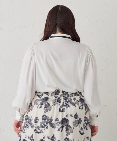 Louiosy(ルオシー)の「【大きいサイズ】ベルト付きフレアスカート(スカート・レディース・ベージュ/ホワイト系その他/ブラック・4L/3L/X-LARGE)」の10枚目の写真