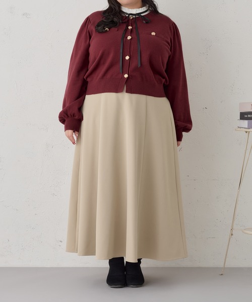 Louiosy(ルオシー)の「【大きいサイズ】ベルト付きフレアスカート(スカート・レディース・ベージュ/ホワイト系その他/ブラック・4L/3L/X-LARGE)」の13枚目の写真