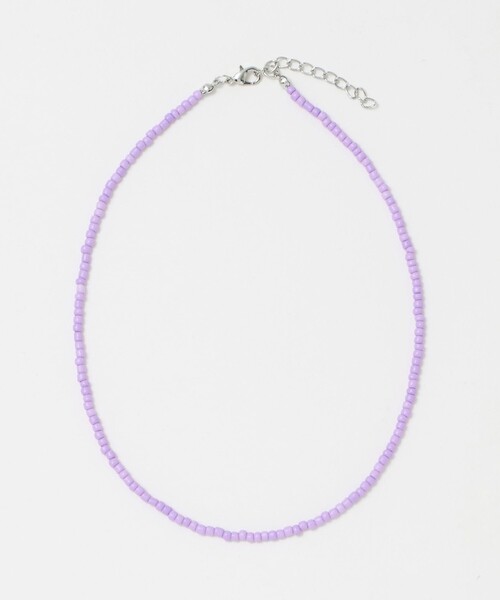 EMMEL REFINES（エメルリファインズ）の「＜EMMEL REFINES＞EM ソリッド ビーズ ネックレス（ネックレス・レディース・ブラック/ライラック/ホワイト/ライム/コバルトブルー・FREE）」の5枚目の写真