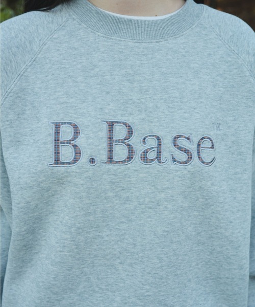 BROKEN BASE(ブロークンベース)の「B.Base Fleece Back Sweatshirt / B.Baseフリースバックスウェットシャツ(スウェット・メンズ・ブラウン/グレー/ブラック/ネイビー/パープル・MEDIUM/SMALL/LARGE)」の17枚目の写真