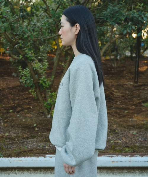 BROKEN BASE(ブロークンベース)の「B.Base Fleece Back Sweatshirt / B.Baseフリースバックスウェットシャツ(スウェット・メンズ・ブラウン/グレー/ブラック/ネイビー/パープル・MEDIUM/SMALL/LARGE)」の18枚目の写真