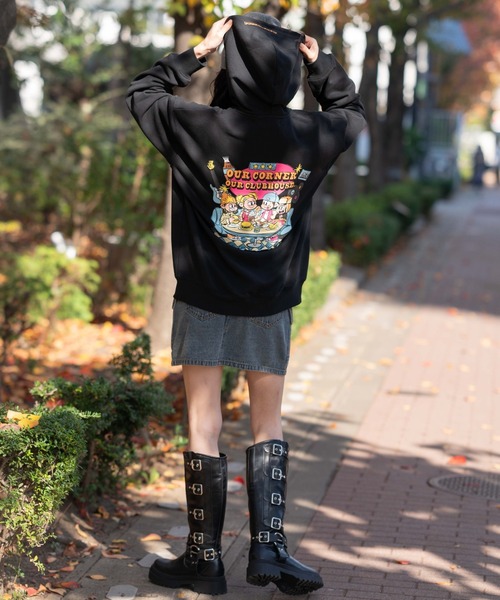 NEW JACK(ニュージャック)の「∴WEGO/【26年春新作】別注NEWJACKグラフィックプルパーカー(パーカー・メンズ・ブラック/ホワイト/アッシュグレー/チャコールグレー・MEDIUM/LARGE)」の20枚目の写真