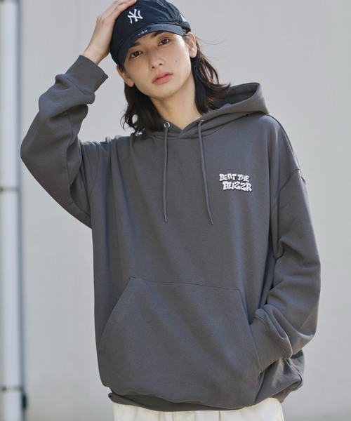 NEW JACK(ニュージャック)の「∴WEGO/【26年春新作】別注NEWJACKグラフィックプルパーカー(パーカー・メンズ・ブラック/ホワイト/アッシュグレー/チャコールグレー・MEDIUM/LARGE)」の21枚目の写真