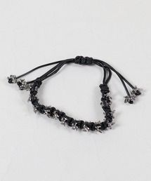 SPINNS | ブラックコードブレスレット/スパイクスケール/ユニセックス(ブレスレット)