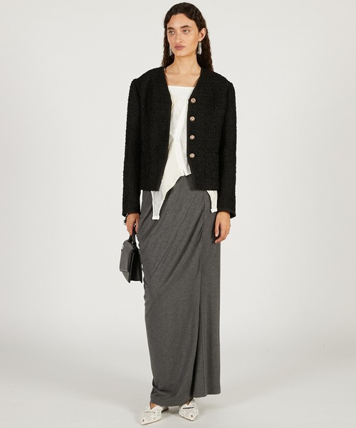 PRANK PROJECT（プランクプロジェクト）の「ツイードジャケット / Tweed Jacket（その他アウター・レディース・グレー/ブラック/アイボリー・FREE）」の5枚目の写真