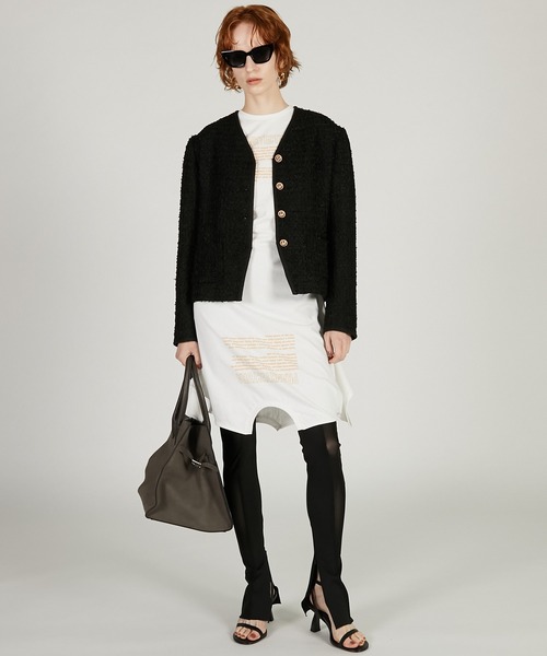 PRANK PROJECT（プランクプロジェクト）の「ツイードジャケット / Tweed Jacket（その他アウター・レディース・グレー/ブラック/アイボリー・FREE）」の6枚目の写真