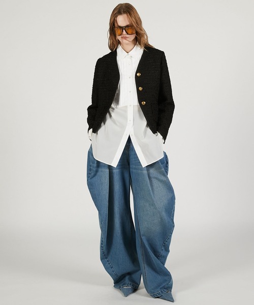 PRANK PROJECT（プランクプロジェクト）の「ツイードジャケット / Tweed Jacket（その他アウター・レディース・グレー/ブラック/アイボリー・FREE）」の9枚目の写真