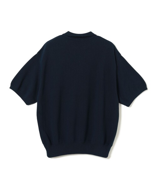 crepuscule（クレプスキュール）の「crepuscule / Co/Ra Moss Stitch Skipper（ポロシャツ・メンズ・ブラック/ネイビー・M/XL/L）」の7枚目の写真