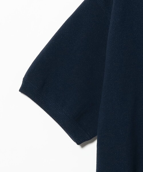 crepuscule（クレプスキュール）の「crepuscule / Co/Ra Moss Stitch Skipper（ポロシャツ・メンズ・ブラック/ネイビー・M/XL/L）」の10枚目の写真