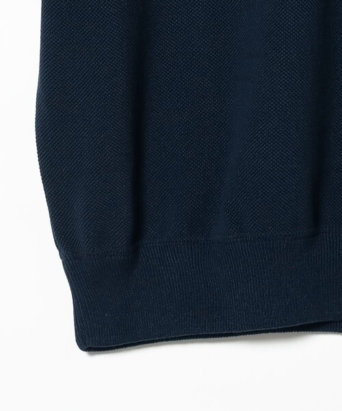 crepuscule（クレプスキュール）の「crepuscule / Co/Ra Moss Stitch Skipper（ポロシャツ・メンズ・ブラック/ネイビー・M/XL/L）」の11枚目の写真