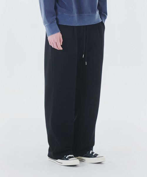 AKIA（アキア）の「ワンタックワイドラウンジスウェットパンツ[ブラック]（スウェットパンツ・メンズ・その他・MEDIUM/LARGE/X-LARGE）」の4枚目の写真