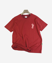 発泡スラブ半袖Tシャツ(ブリック)