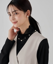 a.v.v（アーヴェヴェ）の「パールポイントロングネックレス（ネックレス）」