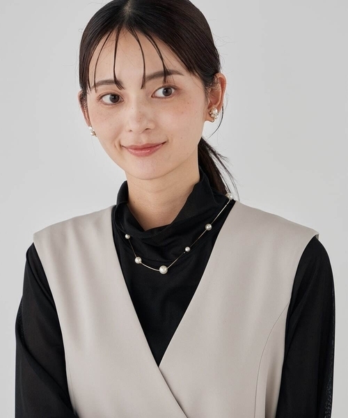 a.v.v(アーヴェヴェ)の「パールポイントロングネックレス(ネックレス・レディース・ゴールド/シルバー・38)」の12枚目の写真