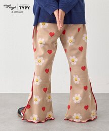 WIGGLE WIGGLE（ウィグルウィグル）の「【KIDS】【wigglewiggle】ユニセックス配色メロウジャガード微フレアパンツ（その他パンツ）」