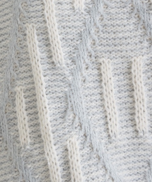 KATHARINE ROSS（キャサリンロス）の「【PILLINI/ピリーニ】3Gダイヤジャガードプルオーバー（ニット/セーター・レディース・チャコールグレー/ライトグレー/ベージュ・FREE）」の17枚目の写真