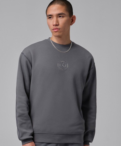 JORDAN BRAND(ジョーダンブランド)の「JORDAN BRAND M J HOOP FLEECE CREW PSG / ジョーダン ブランド フープ フリース L/S クルー PSG / NIKE【SP】(スウェット・メンズ・グレー・S/M/L/XL/XXL)」の2枚目の写真