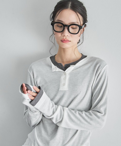 feepur（フェピュール）の「ワイドフレームメガネ/サングラス（メガネ・レディース・ブラック/クリア・FREE）」の4枚目の写真