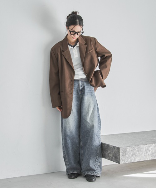 feepur（フェピュール）の「ワイドフレームメガネ/サングラス（メガネ・レディース・ブラック/クリア・FREE）」の7枚目の写真