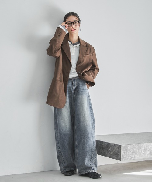 feepur（フェピュール）の「ワイドフレームメガネ/サングラス（メガネ・レディース・ブラック/クリア・FREE）」の8枚目の写真